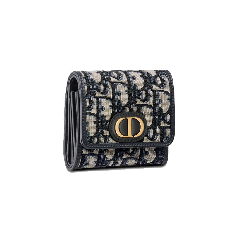 디올 블루 Dior Oblique 30 MONTAIGNE LOTUS 지갑 S2057UTZQ_M928
